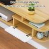 Floating TV Stand with Storage Wall Mounted Entertainment Center and Cabinet Shelf 3 Layer Space-Saving Under TV Shelf Heavy Duty(Multi-Colored,55in) view 4