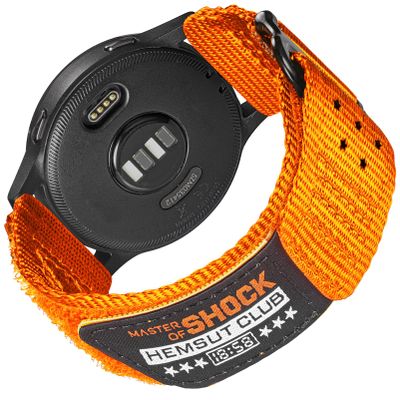 20mm Nylon Band Compatible with Garmin Vivoactive6/5/3,Forerunner 165/55/645/245 Music, 20mm Soft Nylon Replacement Strap