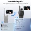 Retevis H-777 Walkie Talkies Rechargeable, 20 Pack Portable Two Way Radio with 10 Way Multi Gang Charger, Flashlight, USB C Upgraded Radios Walkie Talkie Long Range for Adult, School (Black) view 4