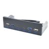 Yaregelun USB 3.0 Front Panel for Desktop 5.25In CD-ROM Drive Bay USB3.0/3.2 19Pin USB2.0 9Pin to 2X USB Type C+2X USB3.0+2xUSB2.0 view 1