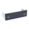 Yaregelun USB 3.0 Front Panel for Desktop 5.25In CD-ROM Drive Bay USB3.0/3.2 19Pin USB2.0 9Pin to 2X USB Type C+2X USB3.0+2xUSB2.0 view 2