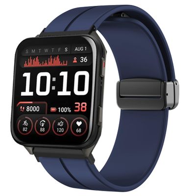 Compatible with Garmin Venu X1 Bands, Soft Silicone Sport Wristband Replacement Straps Compatible with Garmin Venu X1 Smartwatch (Blue)