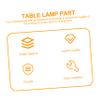 TOBBOMEY Desk Lamp for Computer USB Table Lamp Adapter Touch Switch Safe Lightweight Easy to Carry view 4