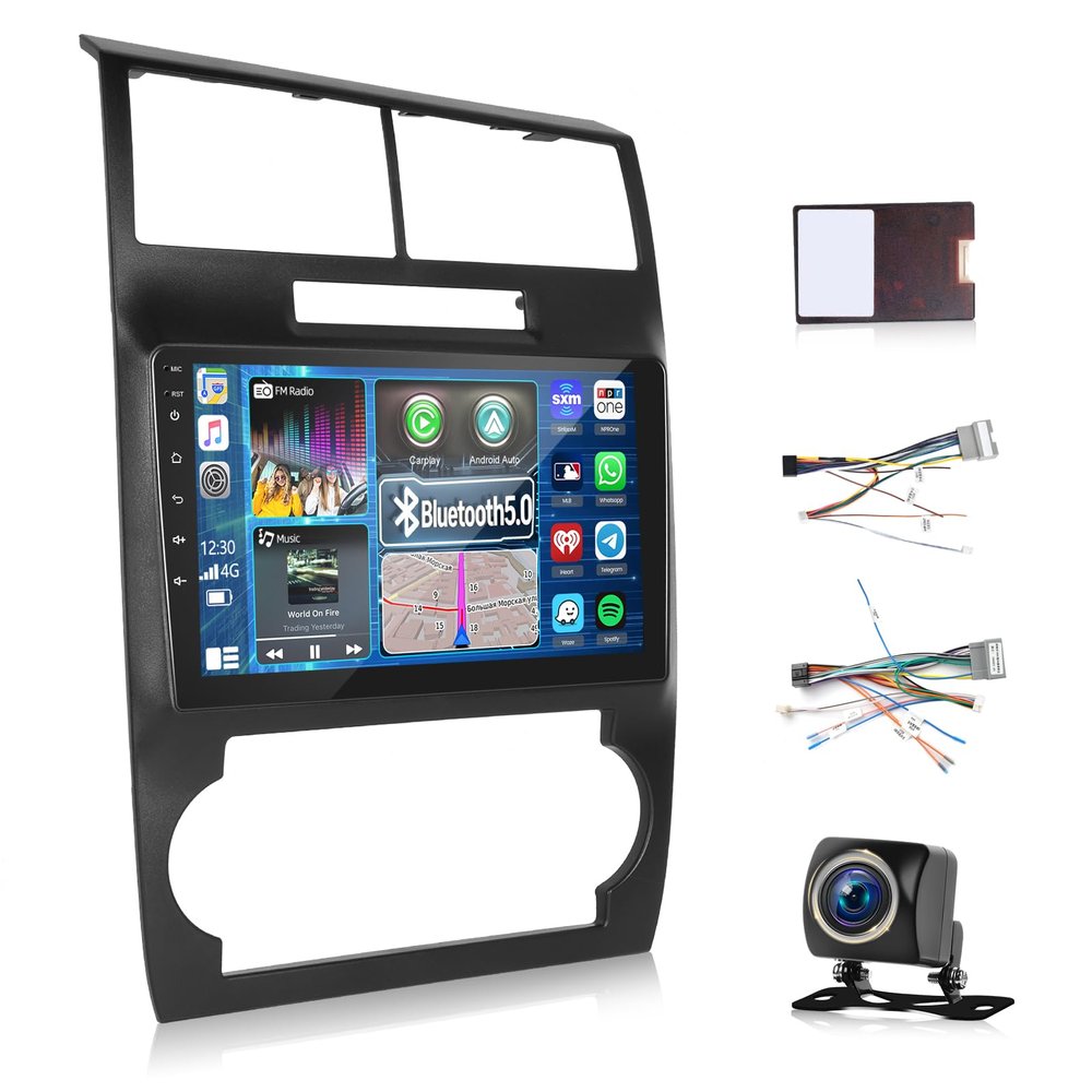 [4+64G] for Dodge Charger and for Dodge Magnum 2005-2007 Upgrade Radio: 9 inch IPS Touchscreen Android 15 Carplay Stereo - Wireless Android Auto, Custom Homepage, 5G/WiFi, DSP/EQ + Backup Camera