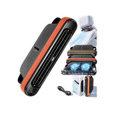 Car Seat Cooling Fan,Car Fan for Driver and Passenger's Seat,3 Speeds Portable Car Headrest Fan for Front and Rear Seats,USB Car Backseat Cooling Fan,Quiet Headrest Neck Fan for Cars Vehicle RV Truck