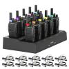 Retevis H-777 Walkie Talkies for Adults, Long Range 2 Way Radio with Earpieces, 10 Way Multi Gang Charger, Type C Rechargeable Handheld Two-Way Radios for Security School, Church(10 Pack, Black) view 1