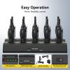 Retevis H-777 Walkie Talkies for Adults, Long Range 2 Way Radio with Earpieces, 10 Way Multi Gang Charger, Type C Rechargeable Handheld Two-Way Radios for Security School, Church(10 Pack, Black) view 3