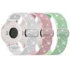 3 Pack Stretchy Bands Compatible with Garmin Vivoactive 5/6/Forerunner 55/165/245 Women, 20mm Soft Elastic Shimmering Fabric Replacement Straps for Venu Sq/Sq 2/2 Plus view 1