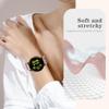 3 Pack Stretchy Bands Compatible with Garmin Vivoactive 5/6/Forerunner 55/165/245 Women, 20mm Soft Elastic Shimmering Fabric Replacement Straps for Venu Sq/Sq 2/2 Plus view 3