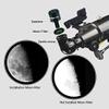 Astronomic Telescope, 900/80mm HD 270X Reflector Monocular Telescopes with Tripod 2 Eyepieces and Finder Scope Phone HOL view 4