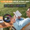 Portable CD Player with Speaker Bluetooth Discman for Car with FM Transmitter Rechargeable Lightweight Anti-Skip Protection Repeat Headphones AUX/USB LCD Display RGB Light Gifts Kids Student view 2