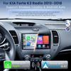 Surakey Android Car Radio for KIA Forte 2013 2014 2015 2016 2017 2018, 9 Inch Android 13 Touch Screen Stereo 2G+32G with Wireless CarPlay, Android Auto, GPS Navi, WiFi Bluetooth HD Rear Camera SWC FM view 2