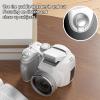 YUEHISY Digital DSLR Camera, 4K 60M Video Recorder with LED Flash, LCD Screen, CMOS Sensor 12x Optical 6X Digital Zoom, for Travel Portrait Scenery (White) view 4