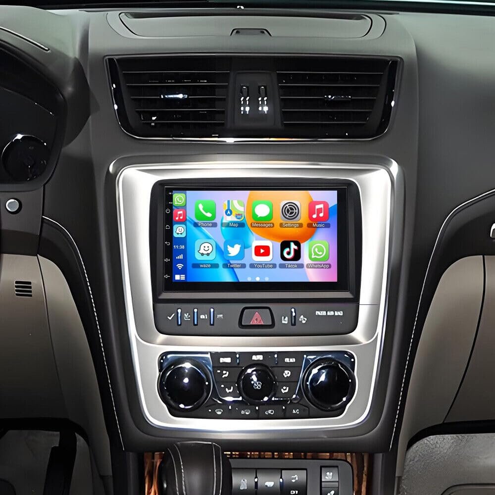 2G+32G Android 14 Car Radio for Chevrolet Traverse 2013-2017 for GMC Acadia 2013-2017 for Buick Enclave 2013-2017,7 Inch Touch Screen Stereo with CarPlay GPS SWC Wireless Android Auto