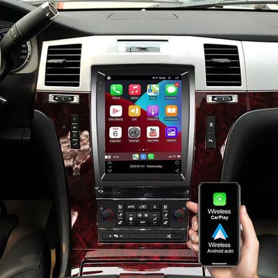 9.7 Inch Car Stereo Android 13 Compatible with Cadillac Escalade 2007-2014 for Cadillac Sailway SLS Radio, 2+32G for CarPlay & Android Auto Support GPS/SWC/Bluetooth/FM RDS Radio/Backup Camera