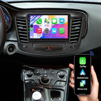 Surakey 4G+64G Upgrade Radio for Chrysler 200, Android Car Stereo for Carplay for Chrysler 200C 200S 2015-2019, 9 Inch Touch Screen Android Auto GPS Navi Bluetooth FM EQ WiFi AHD Backup Camera 2 DIN