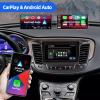 Surakey 4G+64G Upgrade Radio for Chrysler 200, Android Car Stereo for Carplay for Chrysler 200C 200S 2015-2019, 9 Inch Touch Screen Android Auto GPS Navi Bluetooth FM EQ WiFi AHD Backup Camera 2 DIN view 4