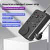 6 Outlet Power Strip with USB Wireless Charging Overload Protection Switch Extension Cord for Multiple Scenes (Black(59inch)) view 2