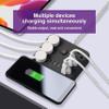 6 Outlet Power Strip with USB Wireless Charging Overload Protection Switch Extension Cord for Multiple Scenes (Black(59inch)) view 4