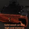 Camera cage Base Wood Hand Grip Holder, for Fujifilm XH2 XH2S Camera, Solid Wood Red Sandalwood Handle Base Ebony Rosewood Grip (red) view 4