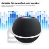Aluminum Alloy Mini Speaker Holder Stand Wall Mount Bracket with Install Screws Space Saving Easy Install for Kitchen Study Living Room Silver view 2