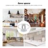 Aluminum Alloy Mini Speaker Holder Stand Wall Mount Bracket with Install Screws Space Saving Easy Install for Kitchen Study Living Room Silver view 3