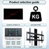 QICBYING Electric TV Lift - LCD TV Floor Stand, Motorized TV Lift Bracket with Remote Control, Electrically Height-Adjustable TV Bracket for 37-75 Inch TVs, Can Be Hidden in A Cupboard(860-1560mm) view 3
