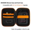 XEGIMOR Silicone Cover and Hard Carrying Case for JBL Go 4 Portable Bluetooth Speaker, Protective Holder Carrier for JBL Go 4 Speaker Accessories (Black) view 2