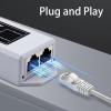 Zyyini 2 Port Gigabit PoE Extender, 1 in 2 Out Indoor PoE Repeater, 1000Mbps Gigabit Ethernet, Wall Mount Design, Plug and Play, for Home Hotel CCTV Camera System view 4