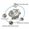 Underwater Waterproof Connection Box - IP68 Sealed 304 Stainless Steel Outdoor Light Junction Box, Swimming Pool Underwater Fountain Light Transition Head, for Underwater Lights, Fountain(1 in 2 Out) view 3