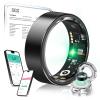 MSDQQTIY New Upgraded Smart RingJZ5.0 Chip & 0 Measurement Error IP68 Waterproof | Smart Ring Women (Black, 9#) view 1