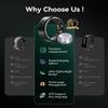 MSDQQTIY New Upgraded Smart RingJZ5.0 Chip & 0 Measurement Error IP68 Waterproof | Smart Ring Women (Black, 9#) view 4