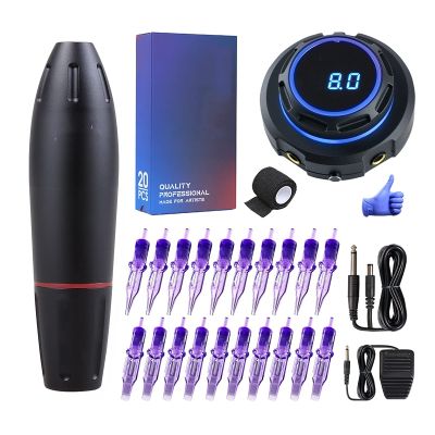 Tattoo Machine Kit Tattoo Rotary Pen Set Tattoo Permanent Makeup LCD Power Supply For Tattoo Artist
