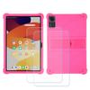 BMPNLSZ TPU Cover for Lenovo Tab K10 Gen2 + 2 HD Tempered Glass, Silicone Shell Bumper Protective Back Case - 9 Hardness Anti-Scratch Screen Protector (10,1") - Rosered view 1