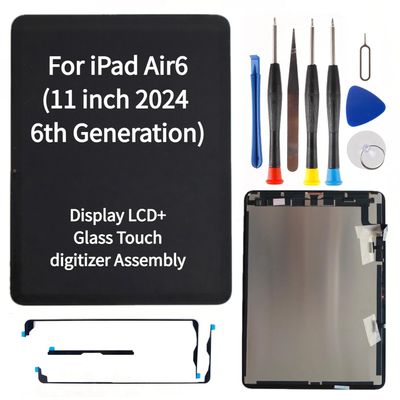 11" LCD Screen Replacement for iPad Air 11 inch M2 (2024) 6th Generation A2902 A2903 A2904 Display LCD + Glass Touch Digitizer Assembly Premium Repair KitNot for 13 inch Factory Direct Supply