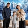 10X10FT Winter Backdrop, Wonderland Christmas Party Decorations, Crystal Ice Castle Snowflake Pine Tree Photography Background, Kids Birthday Banner Portrait Photo Booth Prop view 4