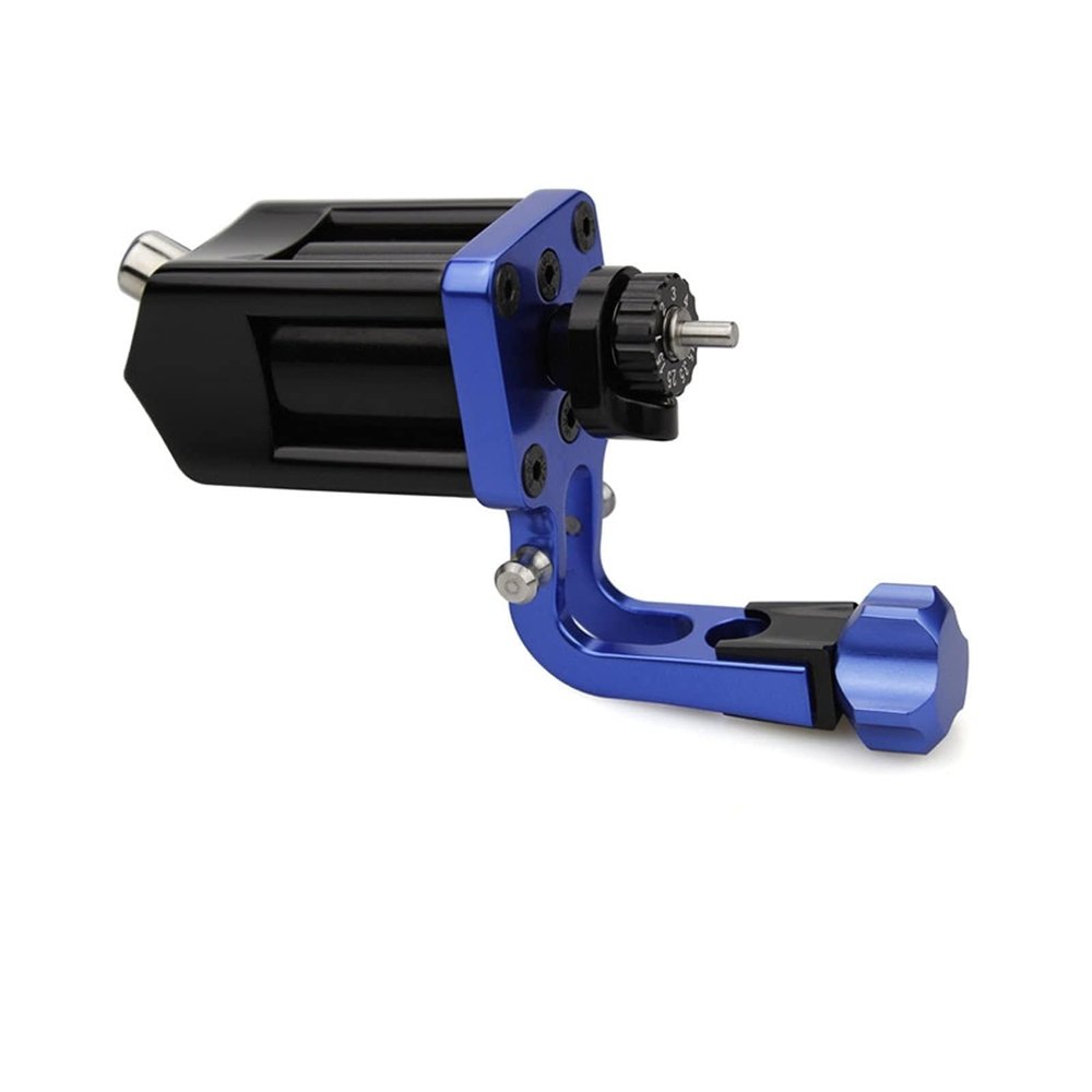 Adjustable Stroke Direct Drive Rotary Tattoo Machine with Coreless Motor Pro Version(CORLESS Blue)