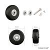 Luggage Replacement Wheels 4Pairs Universal Suitcase Wheel Trolley Travel Flexible Mute Luggage Suitcase Swivel Wheel Replacement Repair Accessory For Most Of Wheels Rolling Luggages(PU 50mm22mm) view 2