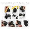Luggage Replacement Wheels 4Pairs Universal Suitcase Wheel Trolley Travel Flexible Mute Luggage Suitcase Swivel Wheel Replacement Repair Accessory For Most Of Wheels Rolling Luggages(PU 50mm22mm) view 3
