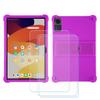 BMPNLSZ TPU Cover for Blackview Tab 20 WiFi + 3 HD Tempered Glass, Silicone Shell Bumper Protective Back Case - 9 Hardness Anti-Scratch Screen Protector (10,1") - Pueple view 1