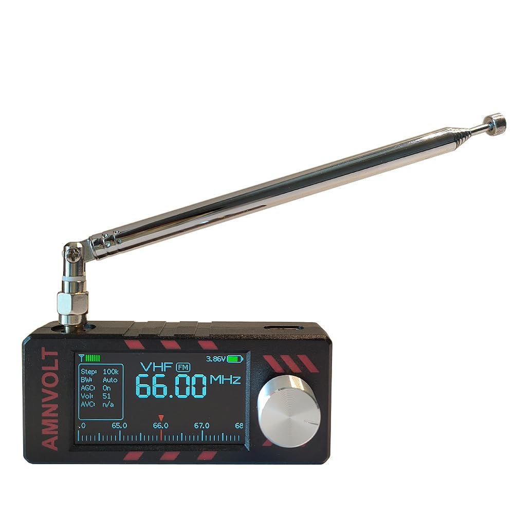 Upgraded Si4732 DSP Radio with 1.9-inch Screen, Portable AM FM Radio Receiver, LSB USB Transistor Pocket Radios, Headphones with Headphone Amplifier, shortwave, for Walking, Hiking, Camping etc.