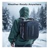 llano 22L Large Hardshell Camera Backpack Case, Camera Bags for Photographers Compatible with DSLR and Mirrorless Cameras,for Sony Canon Nikon Fujifilm with Laptop Compartment,Travel and Outdoor view 2