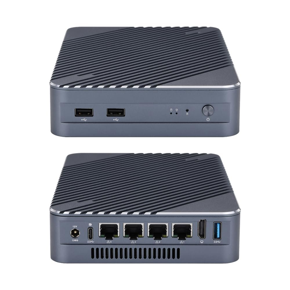 Qotom NAS Server Q31151G4 Core i5-1135G7,2.4GHz,up to 4.2GHz 16G DDR4 RAM 128G M.2 SSD -4X I226-V 2.5G Gigabit LAN,Win10,Linux 24/7