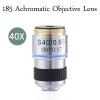1pc Biological Microscope Achromatic Objective Lens 185mm Achromatic Objective Lens 4X 10X 20X 40X 60X 100X RMS Thread Objective(40X) view 2