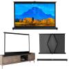30" 40" 50" Indoor Outdoor Movie Screen, 2.2 Gain Fiberglass Projection Screen, Foldable Anti-Crease Portable Projector Movies Screens for Movies or Presentations - HD Premium 4:3 16:9(4:3,50") view 1