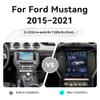 for Ford Mustang Radio Upgrade 2015-2023,Android 13.0 Stereo Navigation Replacement,9.7inch 8core CPU,4+32GB,Carplay and Android Auto,Keep SWC and Factory Camera, Black view 2