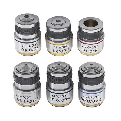 1pc Biological Microscope Achromatic Objective Lens 185mm Achromatic Objective Lens 4X 10X 20X 40X 60X 100X RMS Thread Objective(20X)
