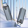 WEISUYUUS Double Port USB C and USB 2.0 Memory Card Reader for Microed Cards Fast Transfer for Smartphones Laptops Tablets view 2