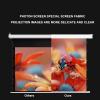 16:9 HD Electric Motorised Projector Screen with Remote, 72 inch Wall Mountable 16:9 HD 4K Wrinkle-Free Home Theatre Cinema Screen for Office, School, Presentation view 3