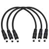 GGIPOWY 3-Pcs 1ft DC 5.5mm x 2.5mm Male to Male Power Extension Cable, 14AWG 12V 24V DC Power Cord for CCTV Camera,Solar Monitor, Solar Panels view 1